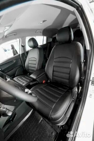 Авточехлы из экокожи Тойота Аурис 2009г