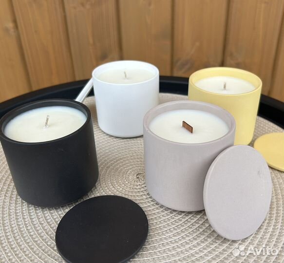 Ароматическая свеча соевый воск