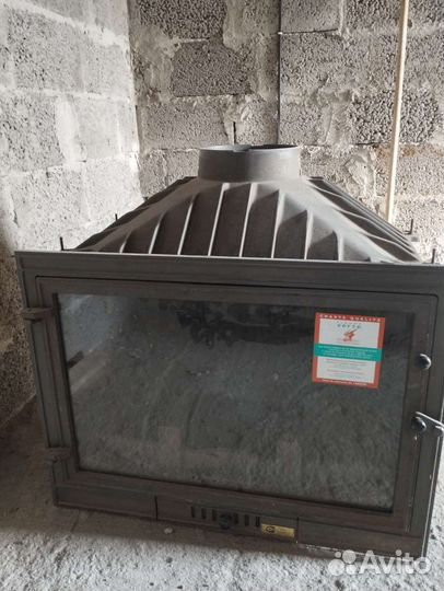 Каминная топка чугунная
