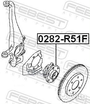 К-т подшипника ступицы передней Nissan Pathfinder