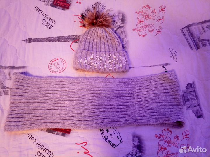 Шапка и снуд для девочки