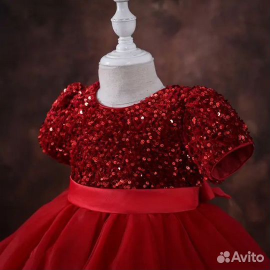 Пышное нарядное платье для девочки 104-122