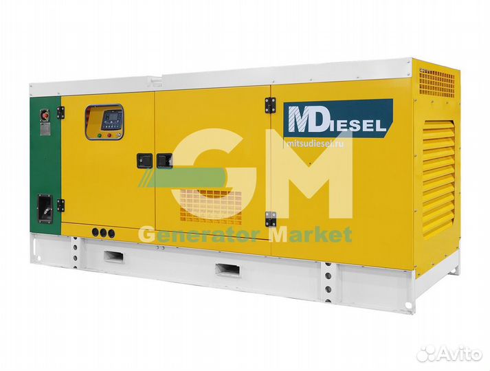 Дизельный генератор в кожухе 100 кВт Mitsudiesel