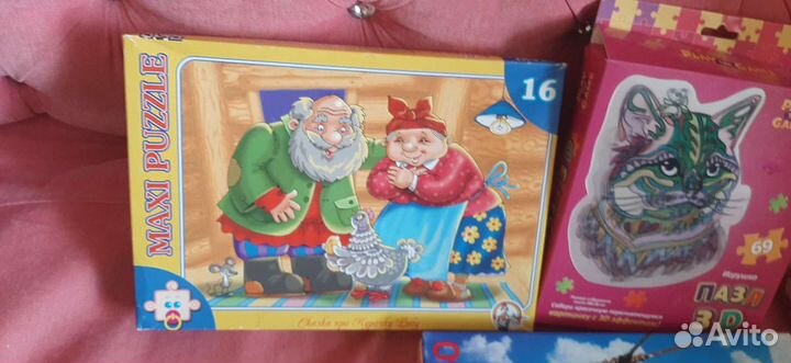 Пазлы Курочка Ряба Алиса винни-пух планеты