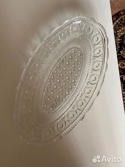 Блюдо хрустальное СССР