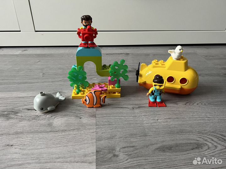 Lego Duplo пожарная Субмарина Молния Аэропорт