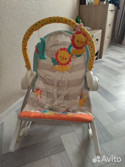 Детские электронные качели fisher-price 3 в 1