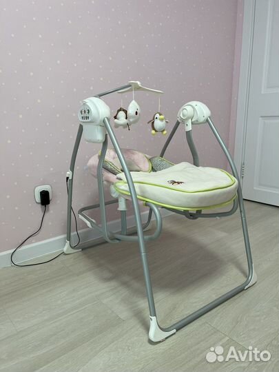 Детские электрокачели-шезлонг для новорожденных