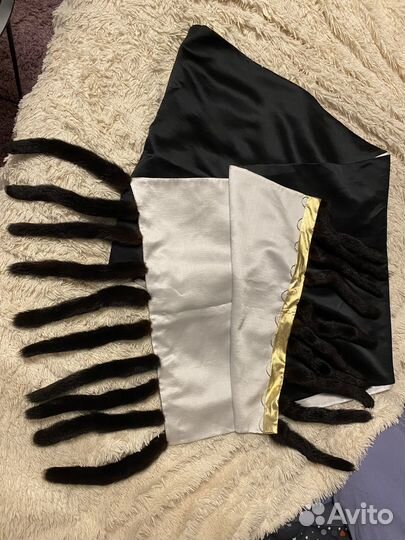 Палантин двухсторонний с хвостами из норки