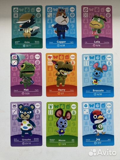 Карты amiibo animal crossing, оригинал Nintendo