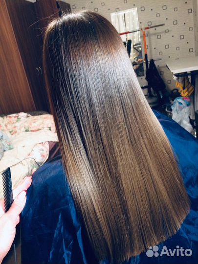 Кератиновое выпрямление и ботокс волос