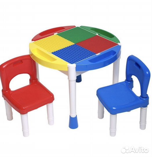 Новый Стол для конструирования и 2 стула