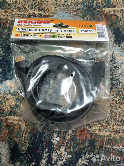 Кабель hdmi 3 метра