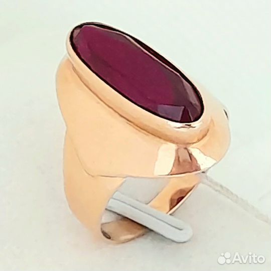 Кольцо / размер 18,5 / 5,46г / Золото583 / корунд синтетический