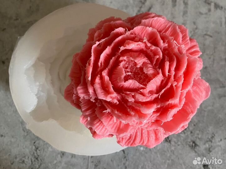 Молд силиконовый Пион