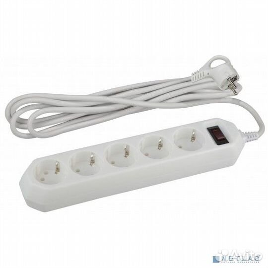 Эра Б0019033 Сетевой фильтр USF-5es-3m-W (белый) с