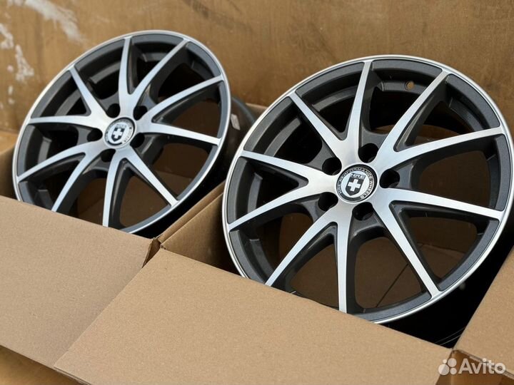 Диски r16 5x100 HRE P500 Графит с полировкой