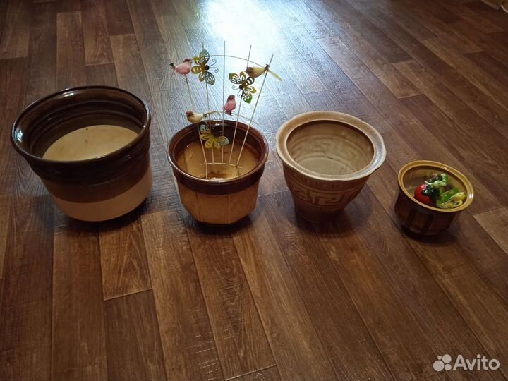 Керамические горшки цена за 4 шт