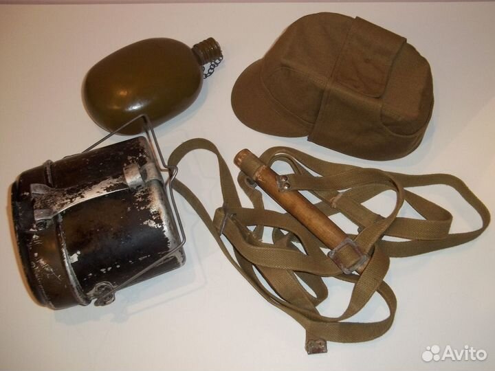 Фляжка, котелок, кепка -57 размер, переноска