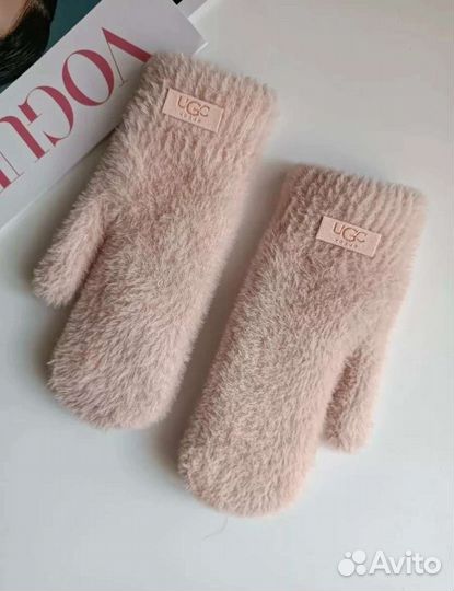 Варежки женские теплые