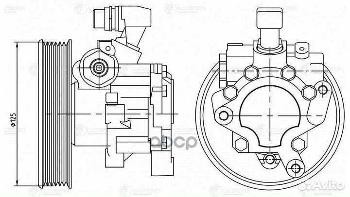 Насос гур MB W202/W210 95- LPS1508 luzar