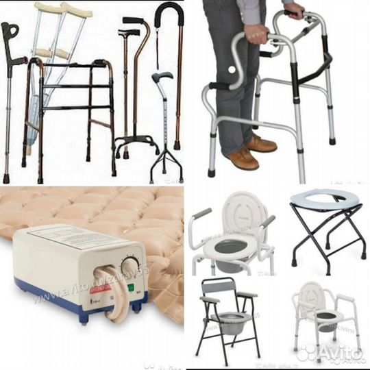 Ходунки Кресло туалет Противопролежневый матрас