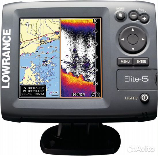 Эхолот Картплоттер lowrance Elite 5 DSI