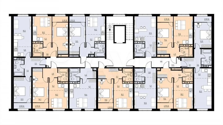 2-к. квартира, 37,5 м², 2/4 эт.