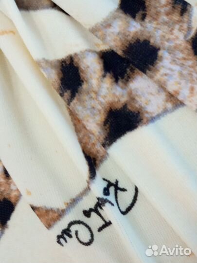 Новое леопардовое платье мини Roberto Cavalli