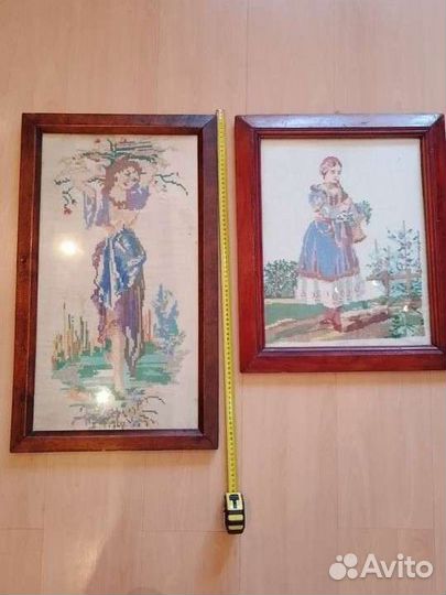 Картины вышитые крестом СССР