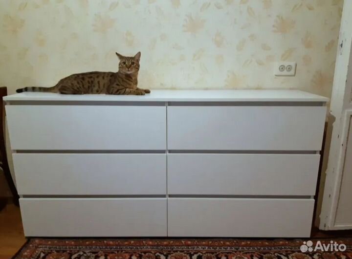 Комод Денвер белый матовый