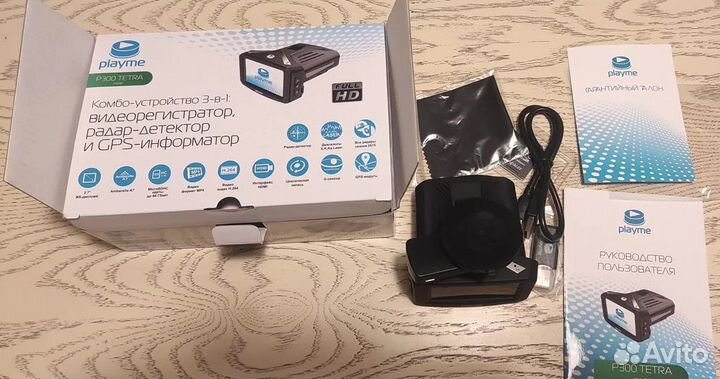 Видеорегистратор с радар детектором PlayMe P300 Тe