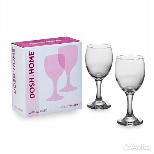 Бокалы для вина apus, 2 шт, 150мл