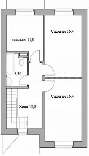 Таунхаус 1146 м² на участке 2 сот.