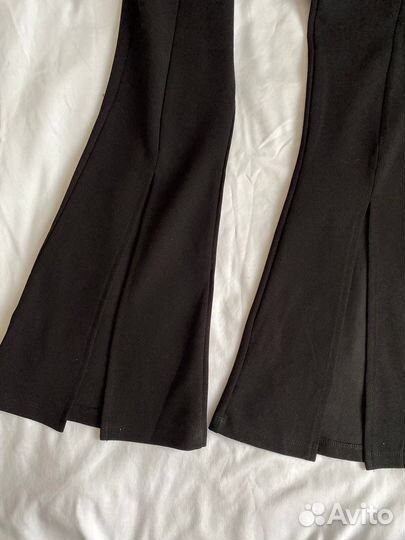 Брюки черные клеш женские