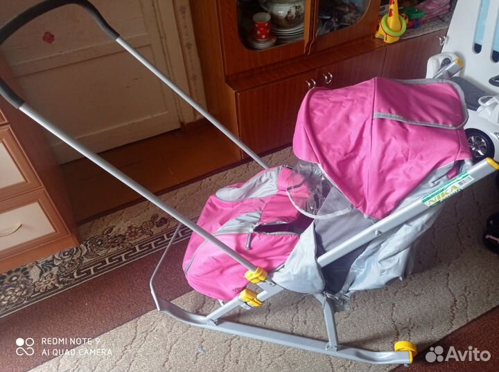 Детские санки-коляска