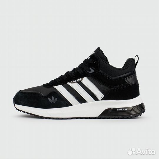 Adidas Retropy F2 Mid Black / White with Fur