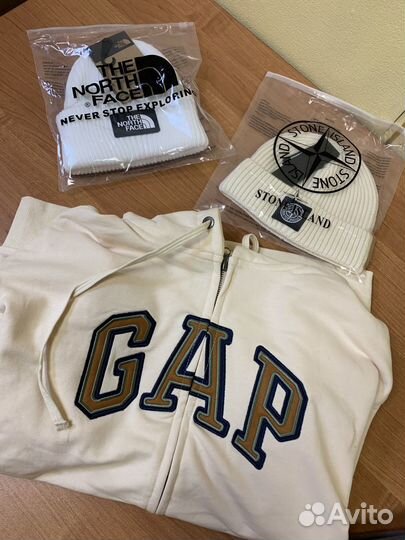 Зип худи Gap бежевое