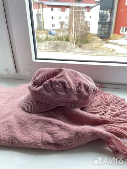 Женский шарф + кеппи (кепка/берет) h&m