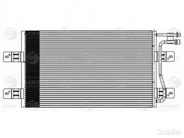 Радиатор кондиционера для а/м mercedes-benz sprint