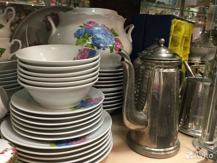 Сервиз столовый чайный кофейный фарфор СССР