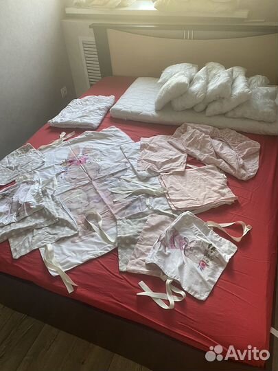 Бортики в детскую кроватку и матрас