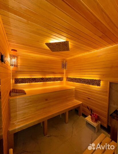 Баня сауна с бассейном