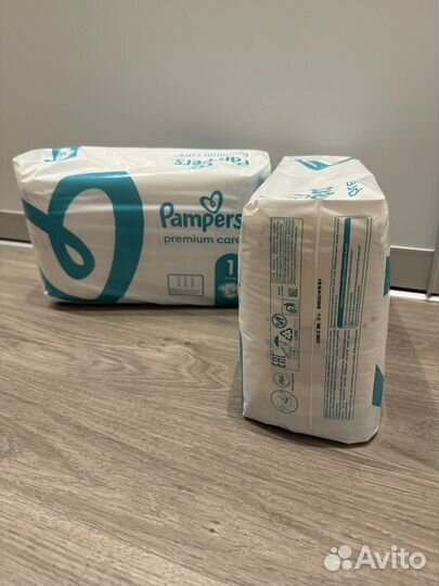 Pampers premium care 1 (Подгузники)