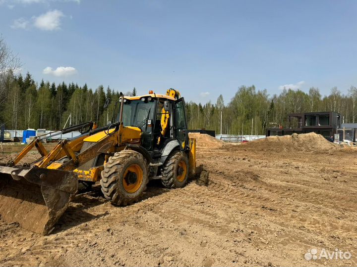 Аренда экскаватора погрузчика услуги трактора