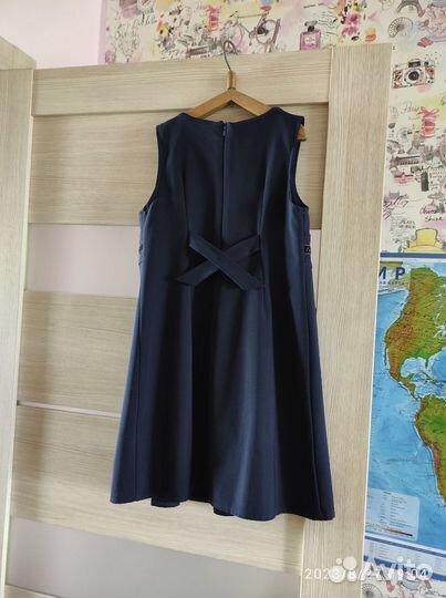 Школьный сарафан синий