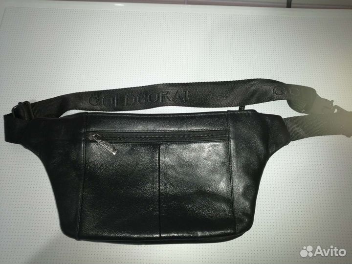 Поясная сумка мужская кожаная