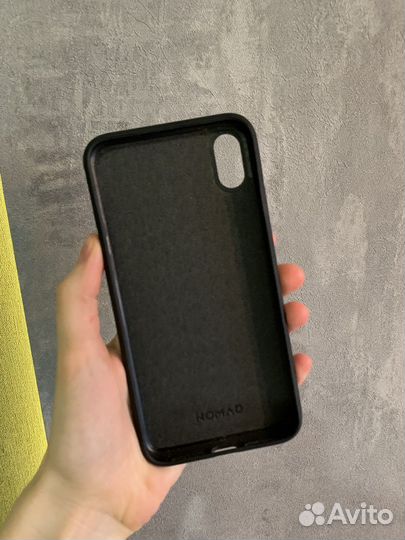 Чехол кожаный на iPhone xs max (Nomad rugged case)