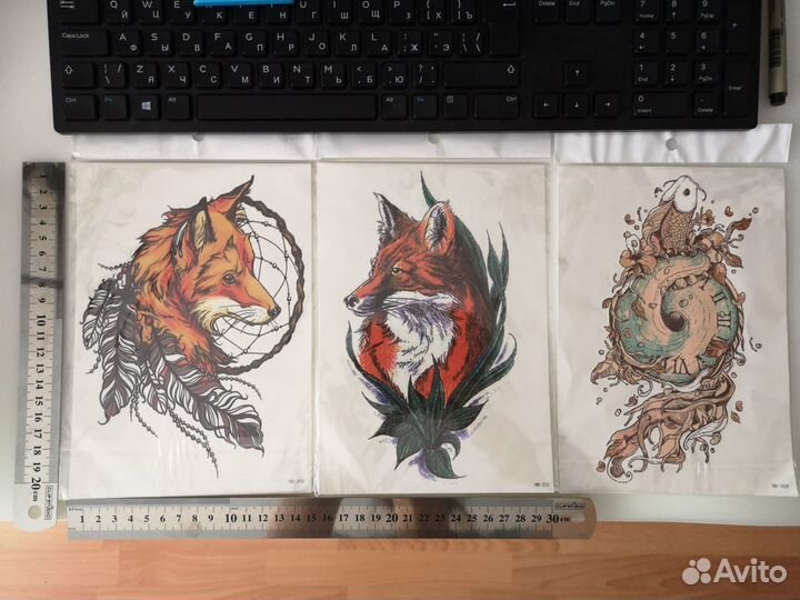 Временные тату 6 шт