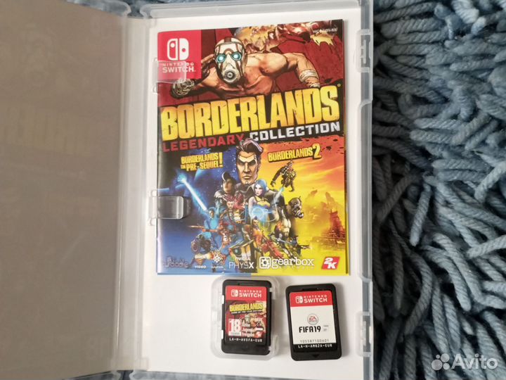 Картридж Borderlands legendary collection+Fifa 19